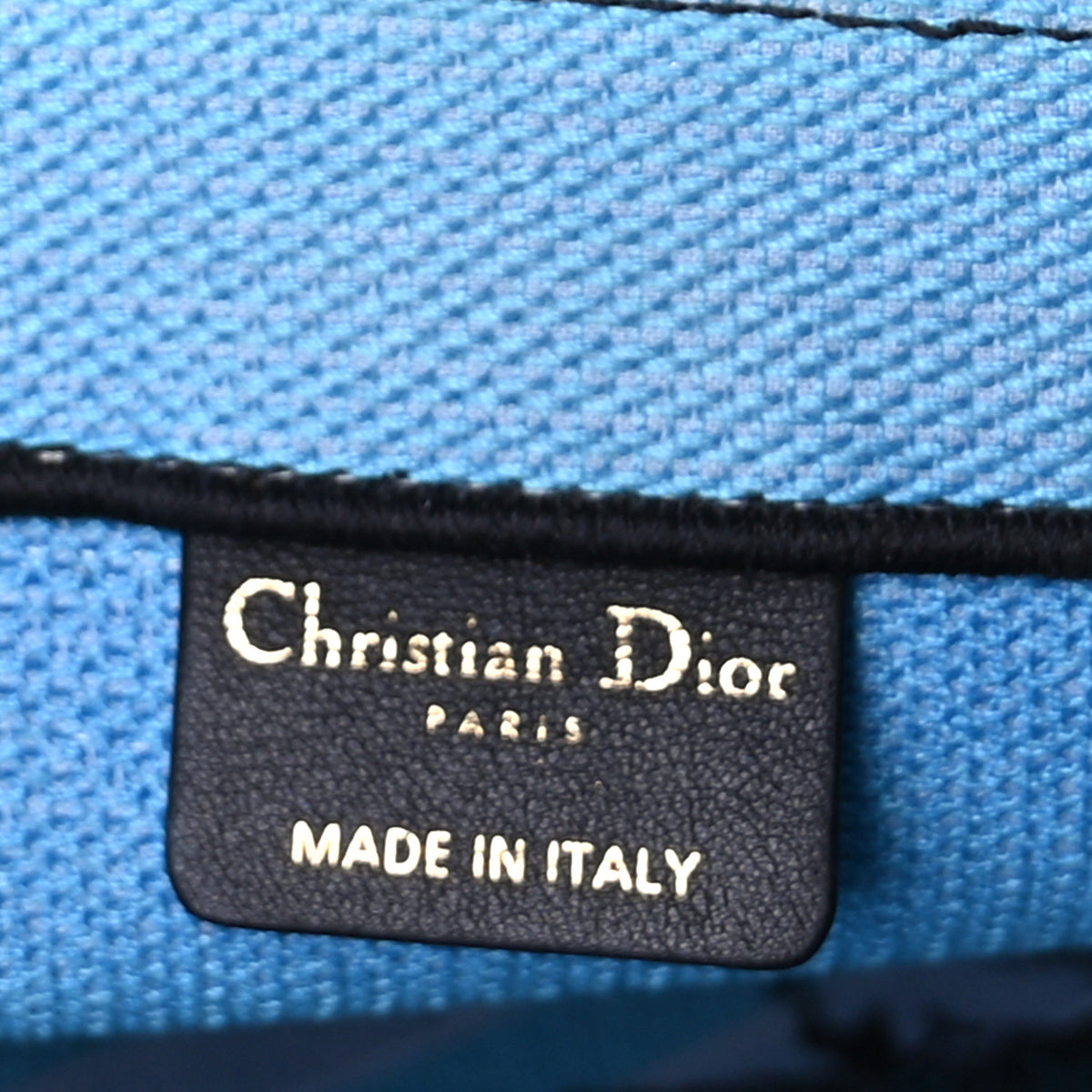 Christian Dior Canvas Embroidered Medium Jungle Pop Book Tote Blue Multicolor 5 of 8
