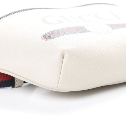 Gucci Grained Calfskin Small Logo Belt Bag White 8 of 9