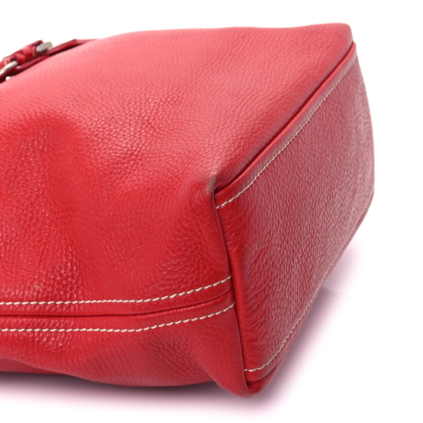Vitello Daino Shoulder Bag  Fuoco