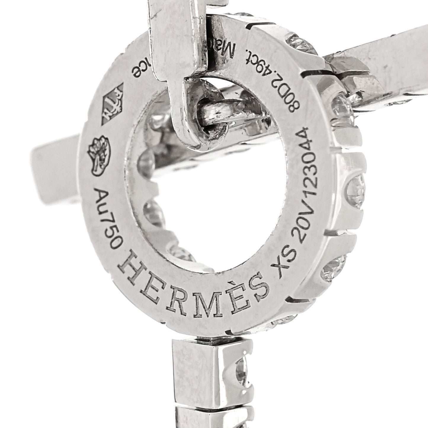 18K White Gold Diamond Finesse Link Bracelet XS