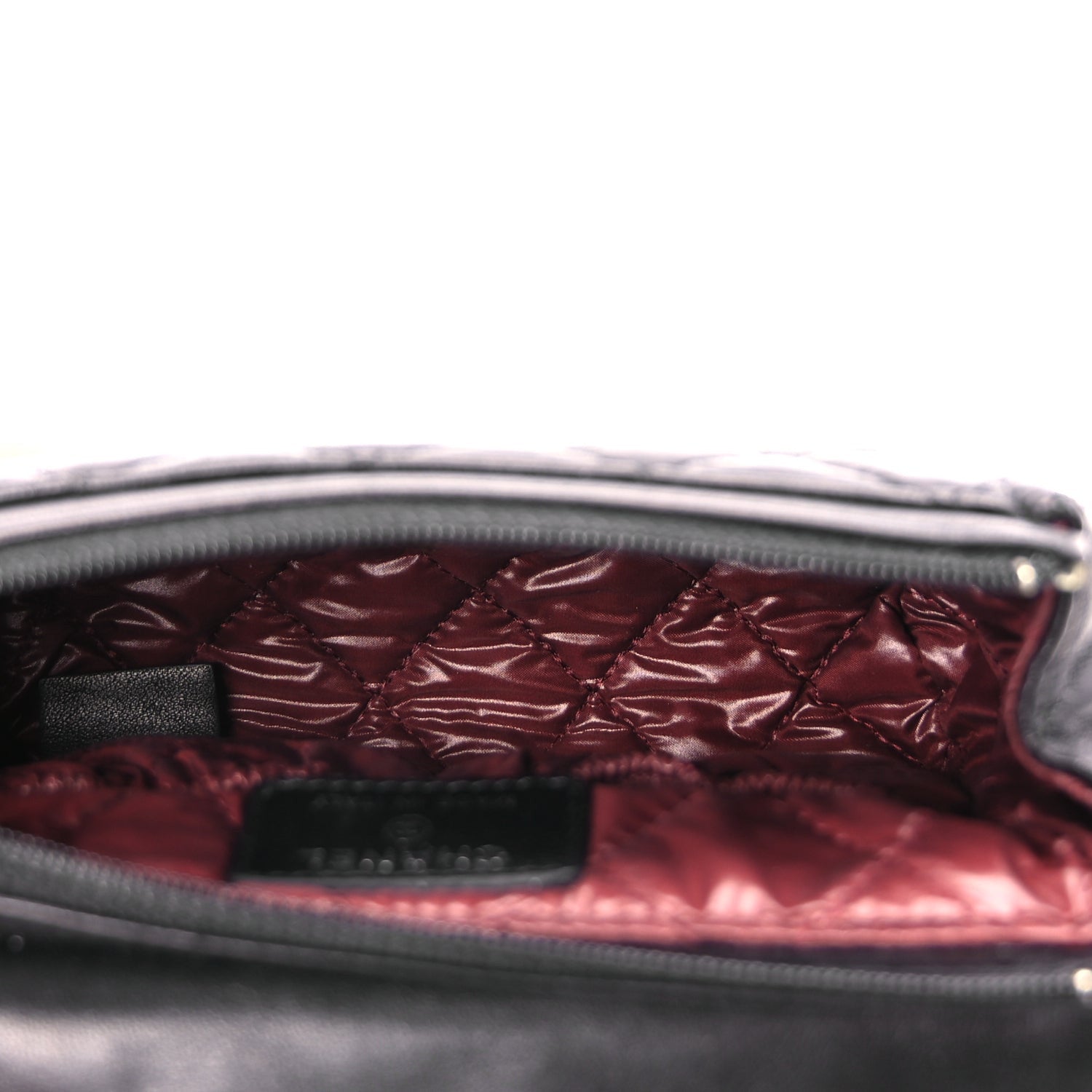 Chanel Lambskin Quilted Flap Cosmetic Case Black 5 of 8