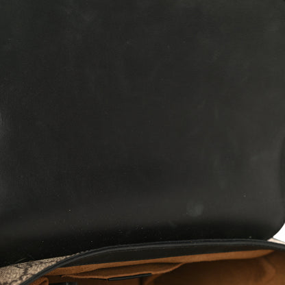 Gucci GG Supreme Monogram Web Medium Padlock Messenger Shoulder Bag Black 16 of 28