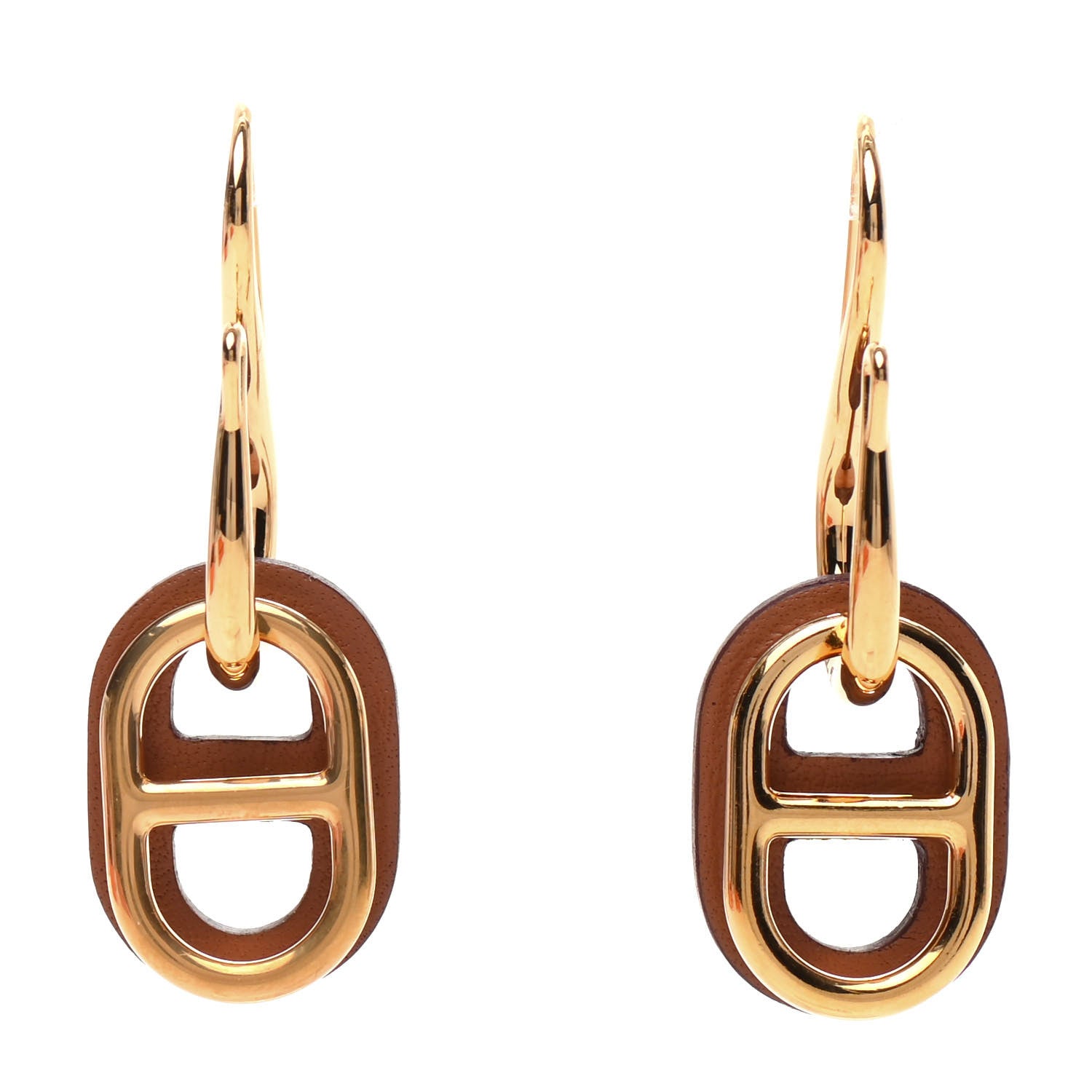 Hermes Swift O'Maillon Earrings Gold 1 of 6
