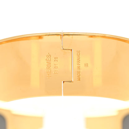Hermes Enamel Wide Clic Clac H Bracelet PM Ardoise 3 of 4
