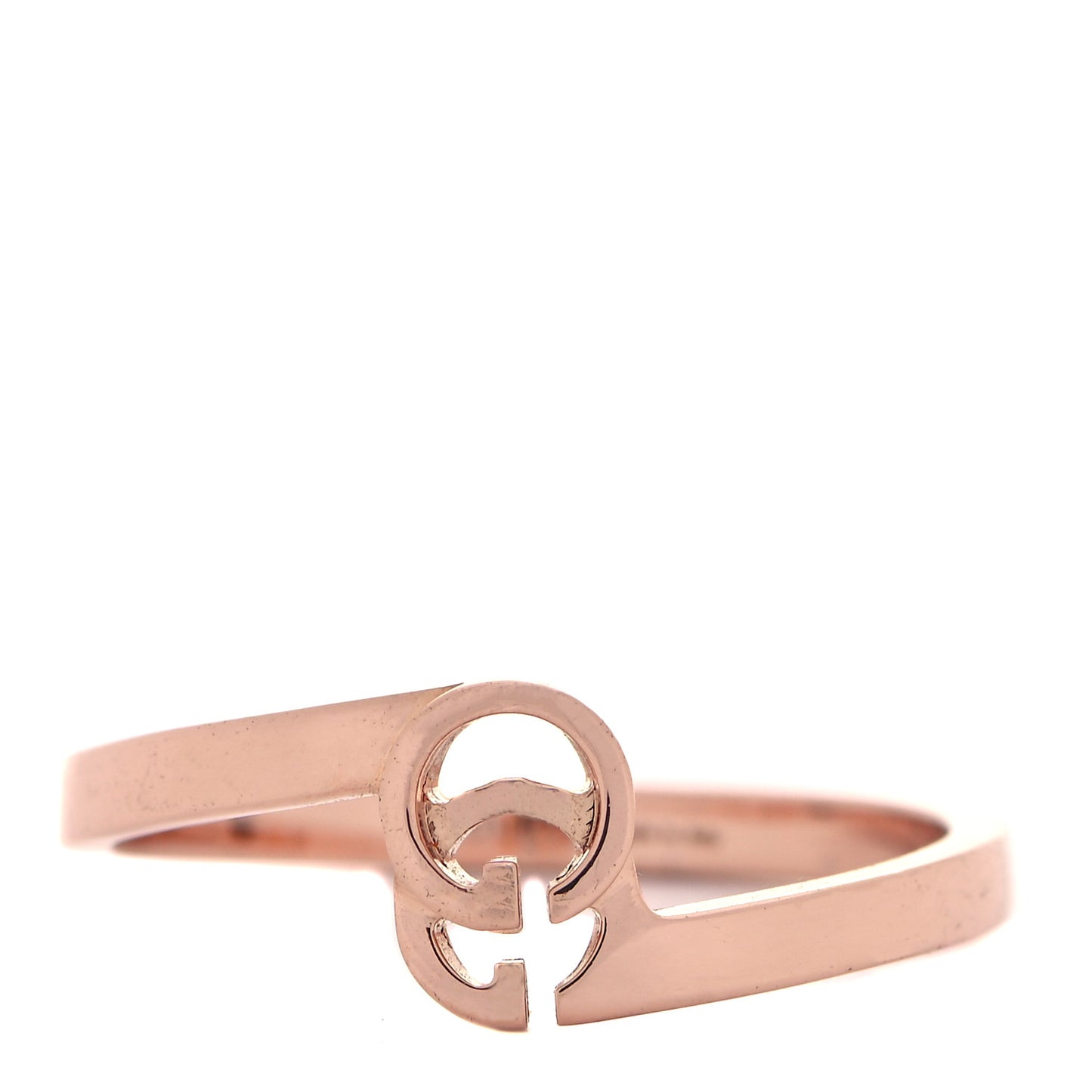 18K Rose Gold GG Running Stacking Ring 52 6