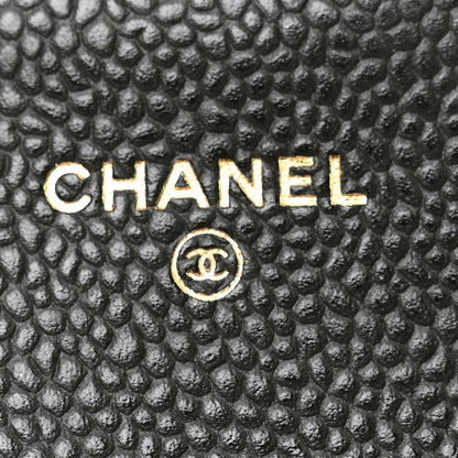 Chanel Caviar Quilted Flap Card Holder Wallet Black 6 of 8