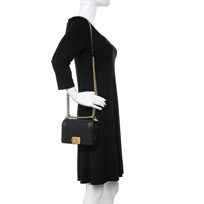 Chanel Lambskin Quilted Small Boy Flap Black 3 of 12