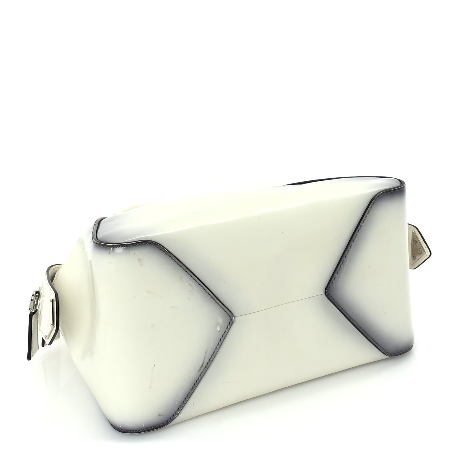 Prada Spazzolato Small Supernova Handbag White Sfumato 3 of 8