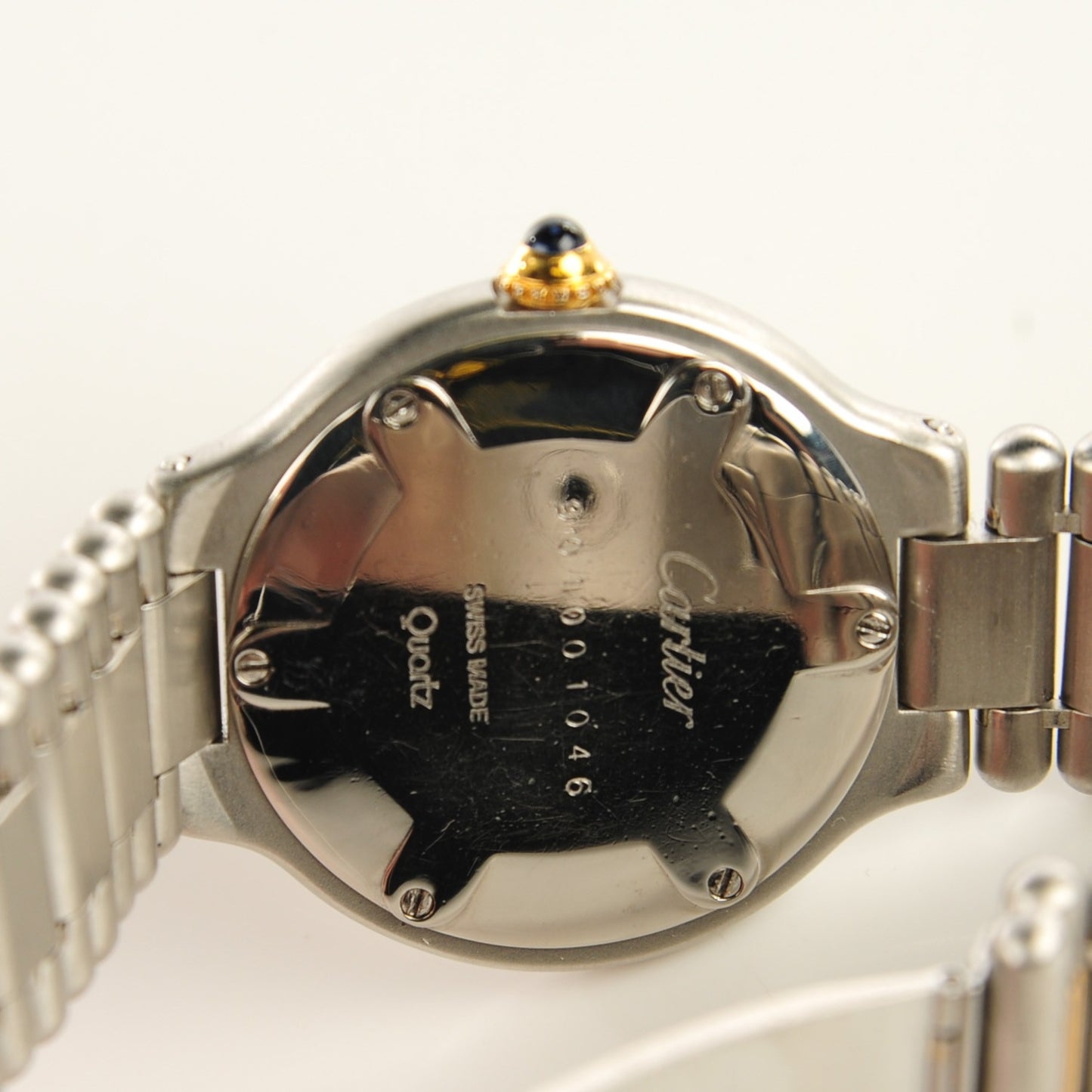 Stainless Steel 18K Yellow Gold 28mm Must De 21 Quartz Watch