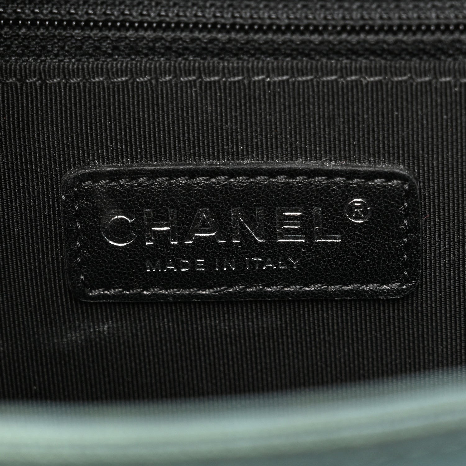 Chanel Iridescent Goatskin Quilted New Medium Boy Flap Green 6 of 7