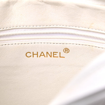 Chanel Lambskin Quilted Tassel Camera Case White 5 of 14