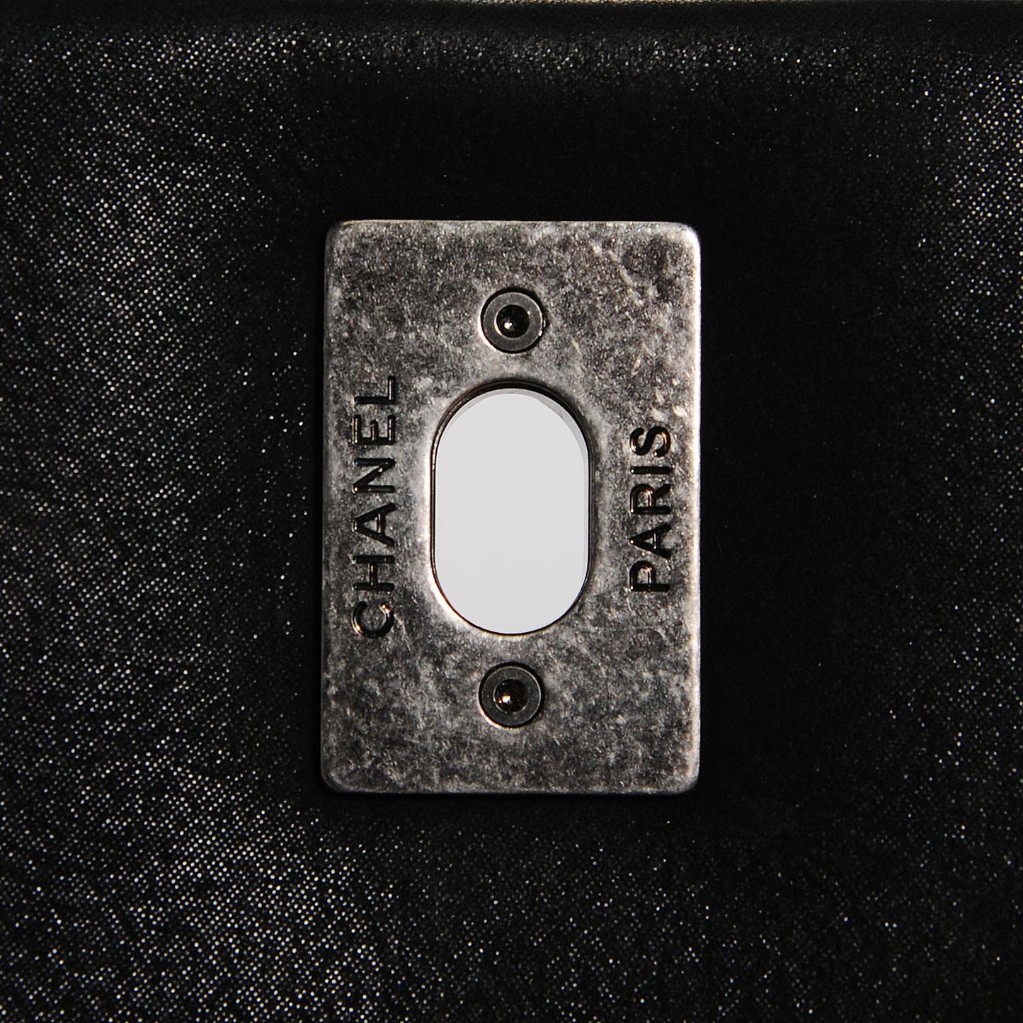 Calfskin Diamond Embossed New Chic Flap Black