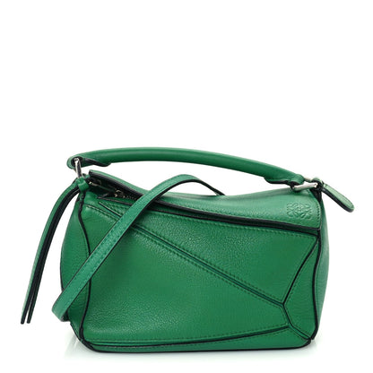 Loewe Calfskin Mini Puzzle Bag Jungle Green 1 of 8