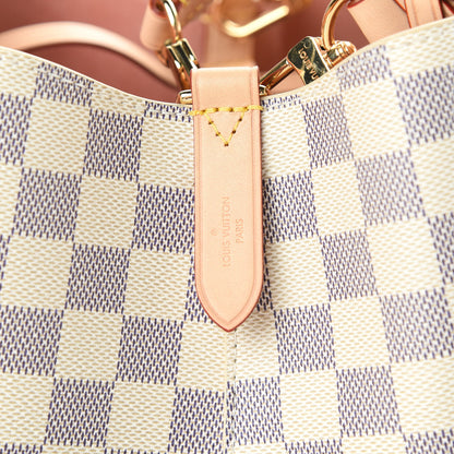 Louis Vuitton Damier Azur Braided Neonoe MM Peach Cream 6 of 12