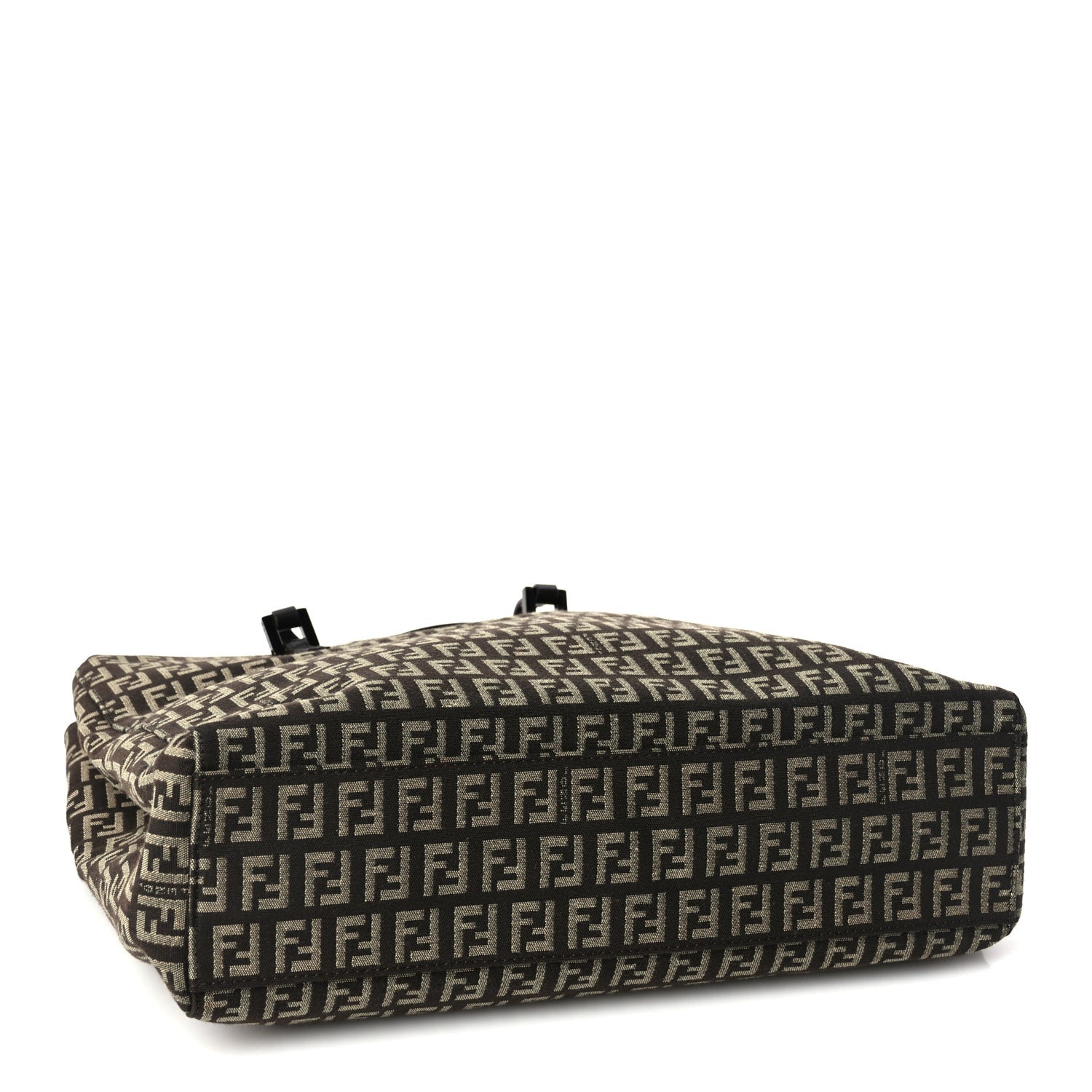 Fendi Zucchino Vitello Shoulder Tote  Testa di Moro 3 of 8