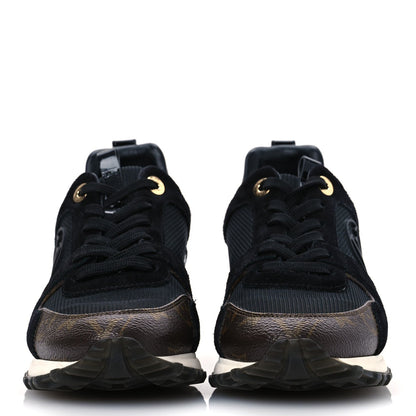 Louis Vuitton Suede Monogram Run Away Sneakers 36.5 Black 3 of 7