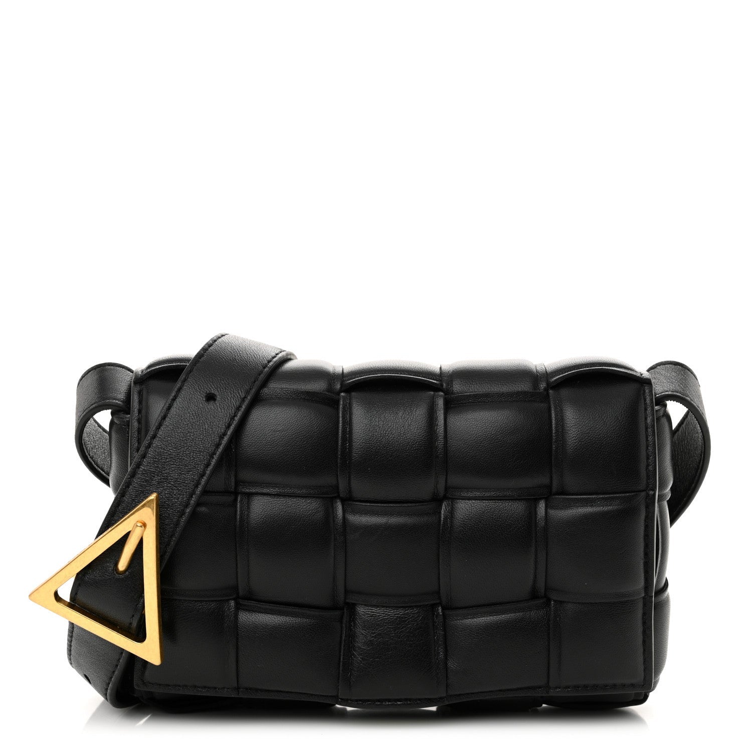 Bottega Veneta Nappa Maxi Intreccio Small Padded Cassette Crossbody Bag Black 1 of 7