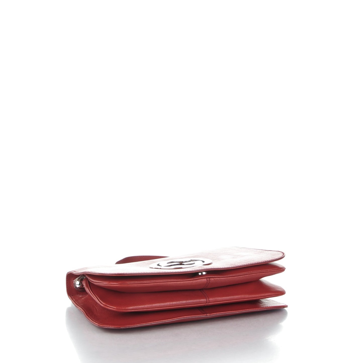 Calfskin Blondie Medium Flap Red