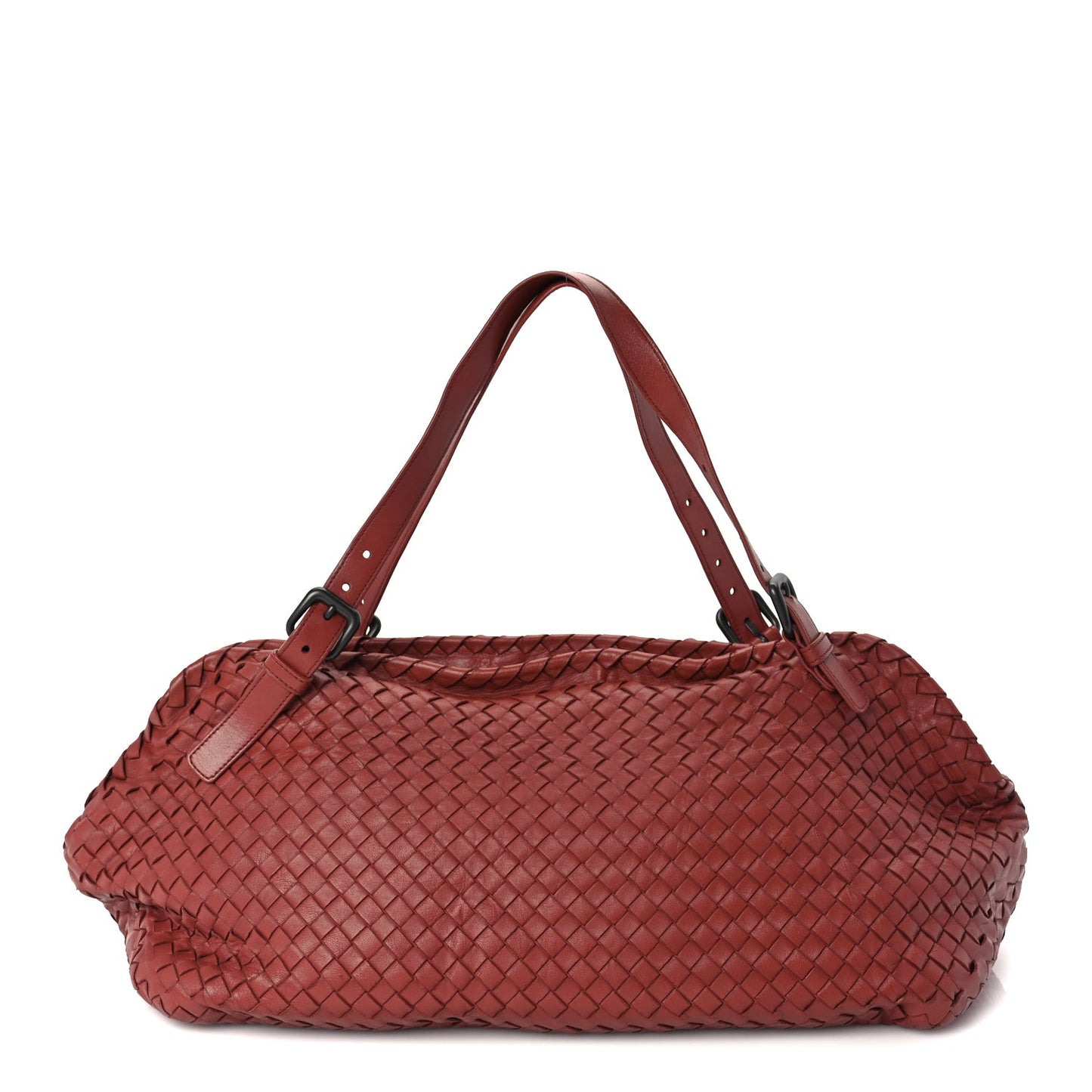 Nappa Intrecciato Tote  Red