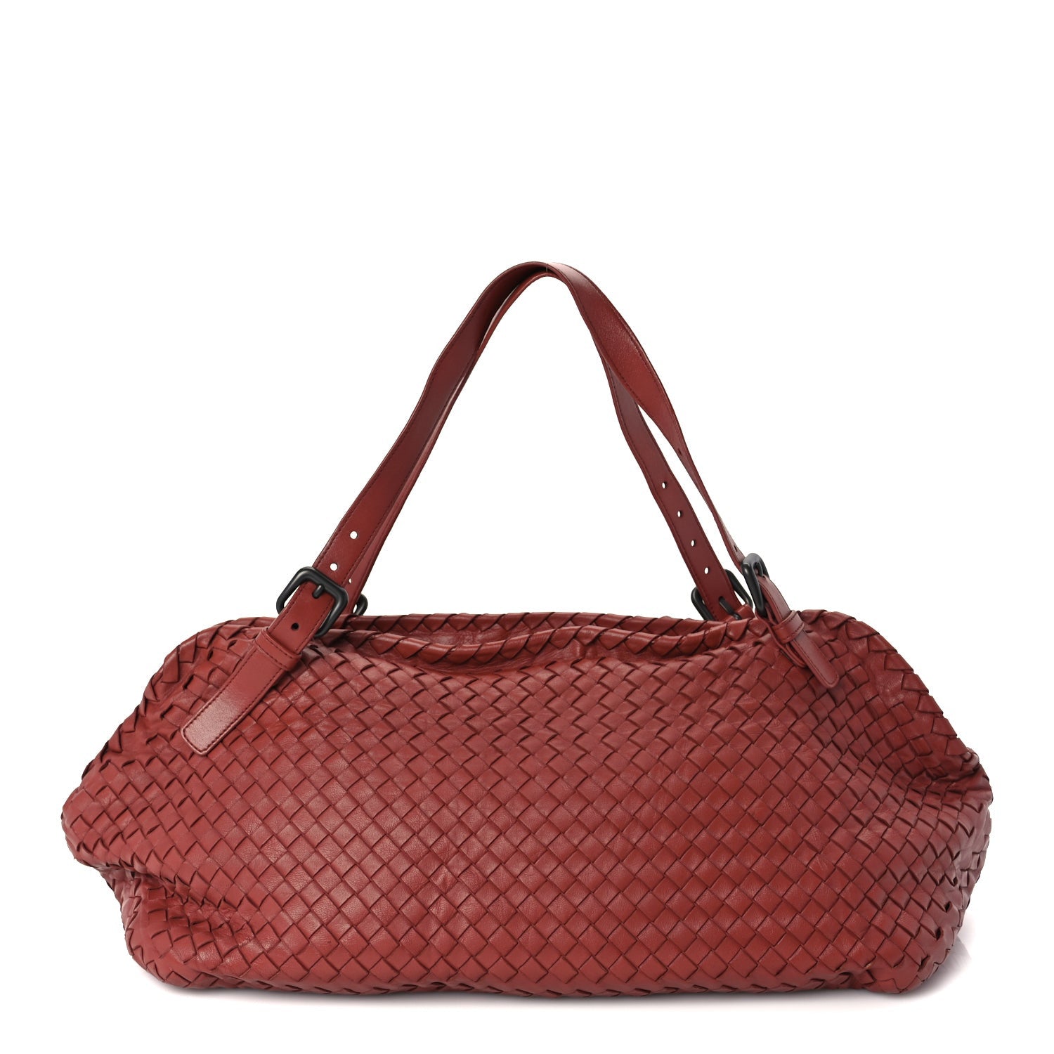 Bottega Veneta Nappa Intrecciato Tote  Red 1 of 8