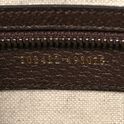 Gucci X ADIDAS Crystal Vintage Monogram Textured Dollar Calfskin Web Trefoil Logo Large Duffle Bag Mid Natural Nut Off White New Acero 6 of 11