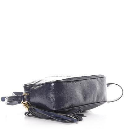 Gucci Vernice Naplack Small Soho Disco Bag Uniform Blue 4 of 10