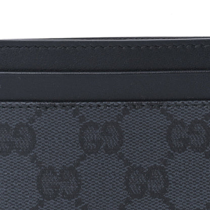 Gucci GG Supreme Monogram Card Holder  Black Grey 3 of 7
