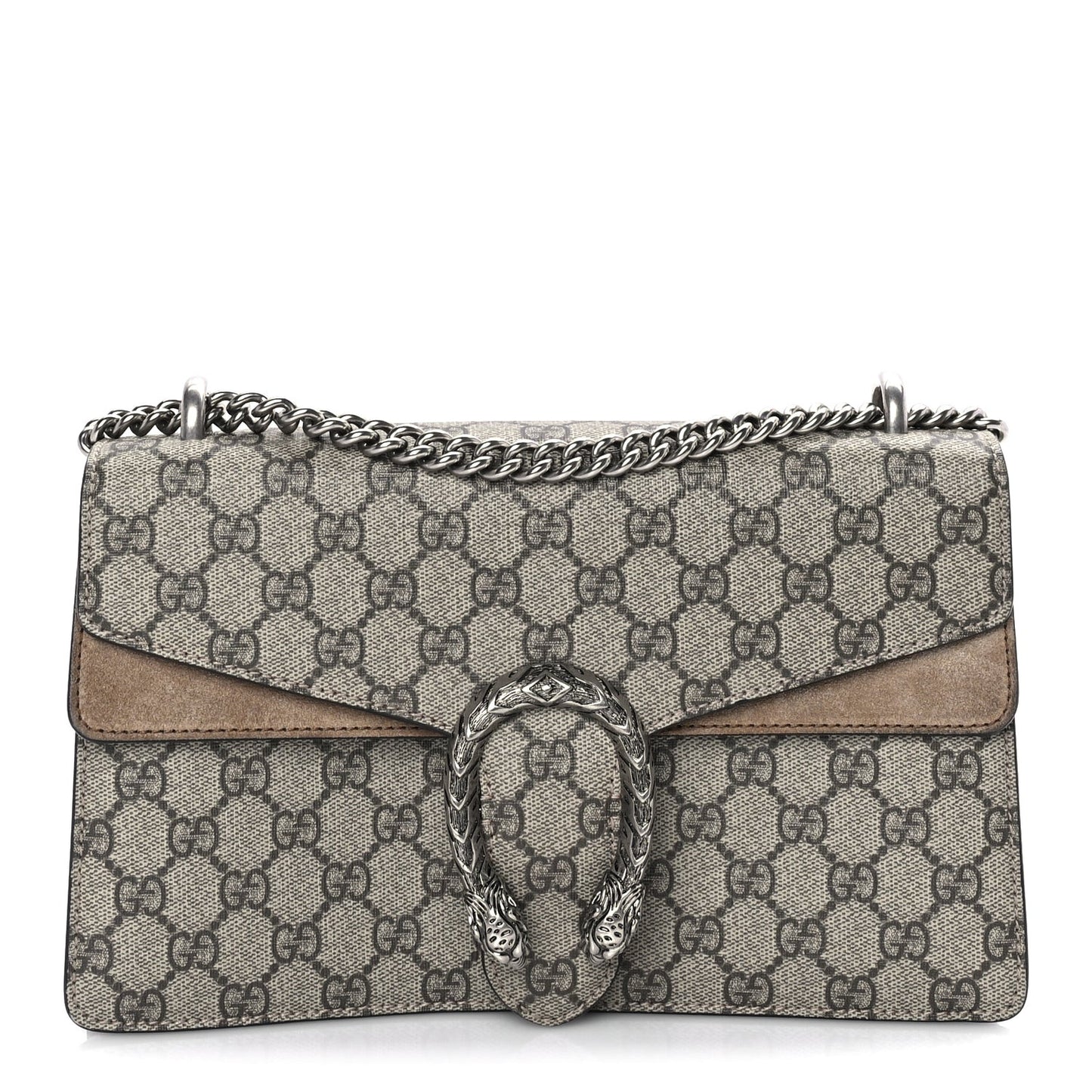 GG Supreme Monogram Small Dionysus Shoulder Bag Taupe