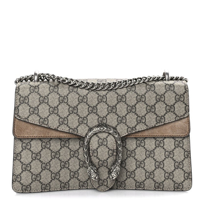 Gucci GG Supreme Monogram Small Dionysus Shoulder Bag Taupe 1 of 7