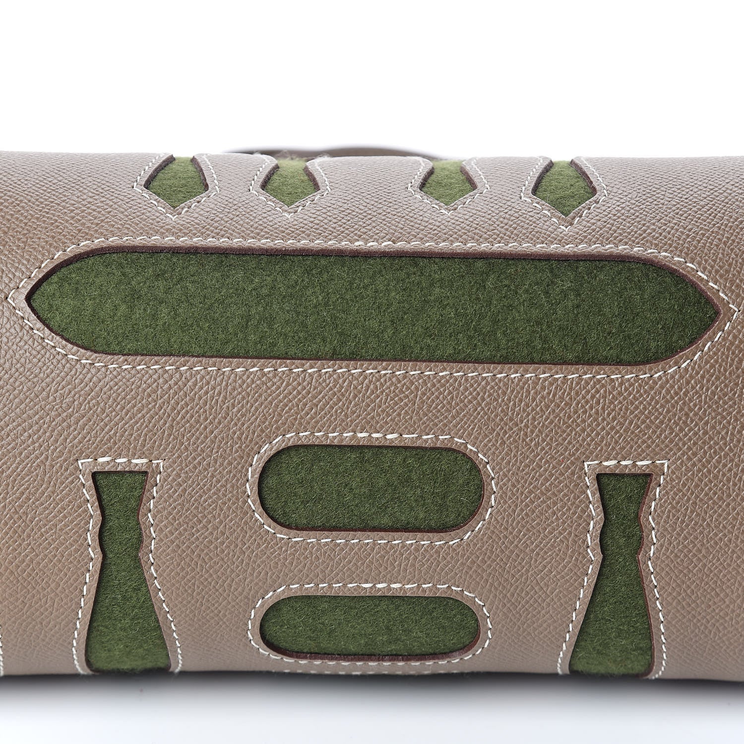 Hermes Epsom Felt Petit H Decoupe Basse PM Skeleton Tote Etoupe 13 of 14