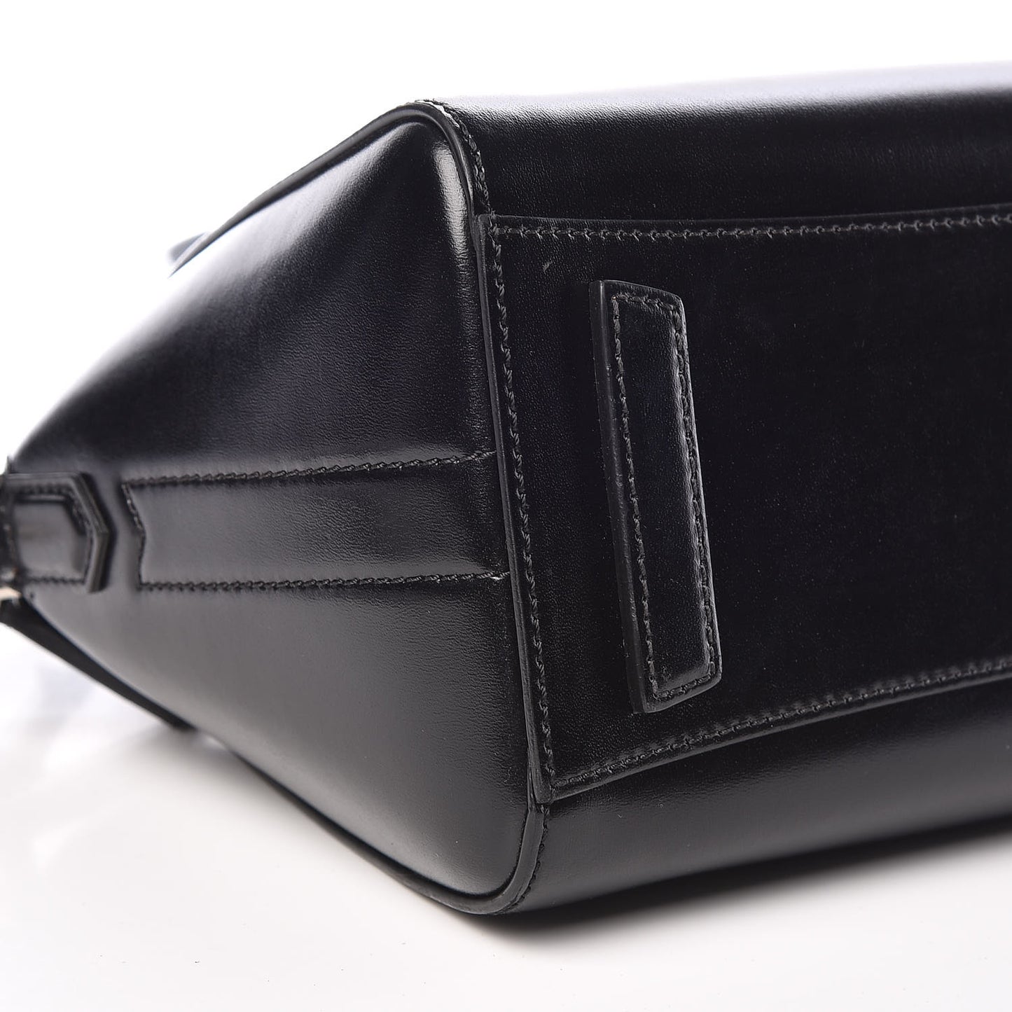 Shiny Lord Calfskin Mini Antigona Black