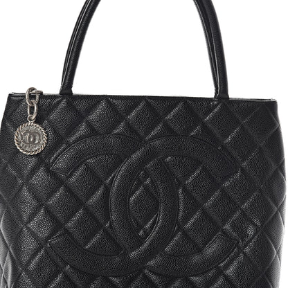 Chanel Caviar Quilted Medallion Tote Black 7 of 9