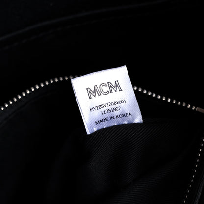 MCM Visetos Medium Crossbody Pouch Black 13 of 17