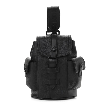 Louis Vuitton Taurillon Christopher XS Backpack Black 1 of 9