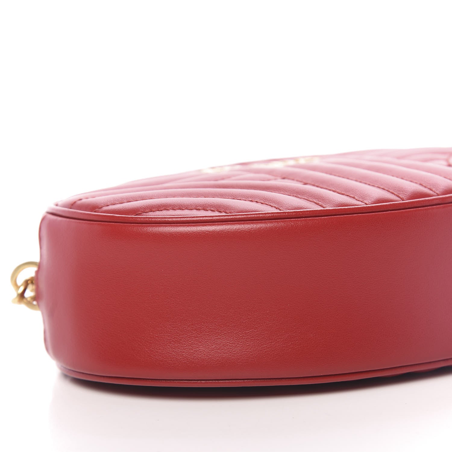 Prada Soft Calfskin Impunture Diagramme Oval Crossbody Bag Fuoco 7 of 9