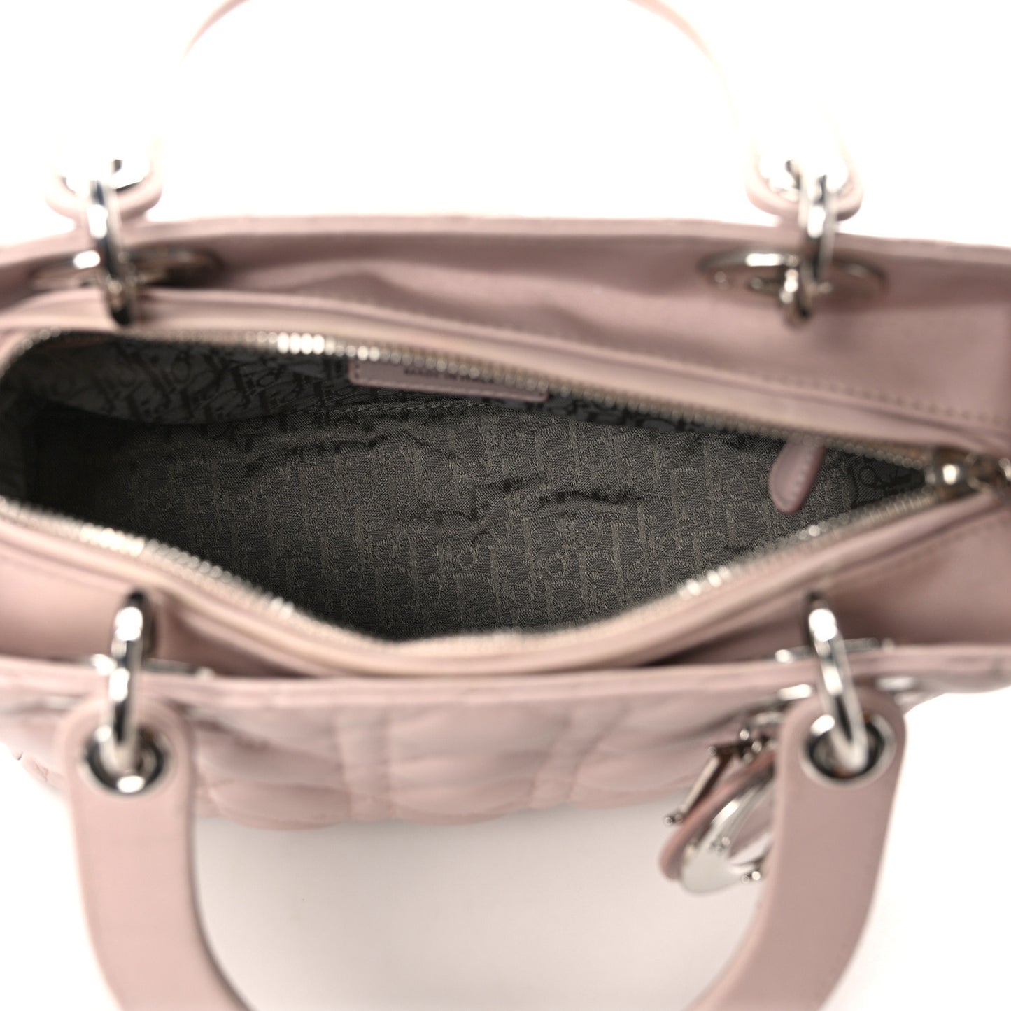 Lambskin Cannage Medium Lady Dior Light Pink