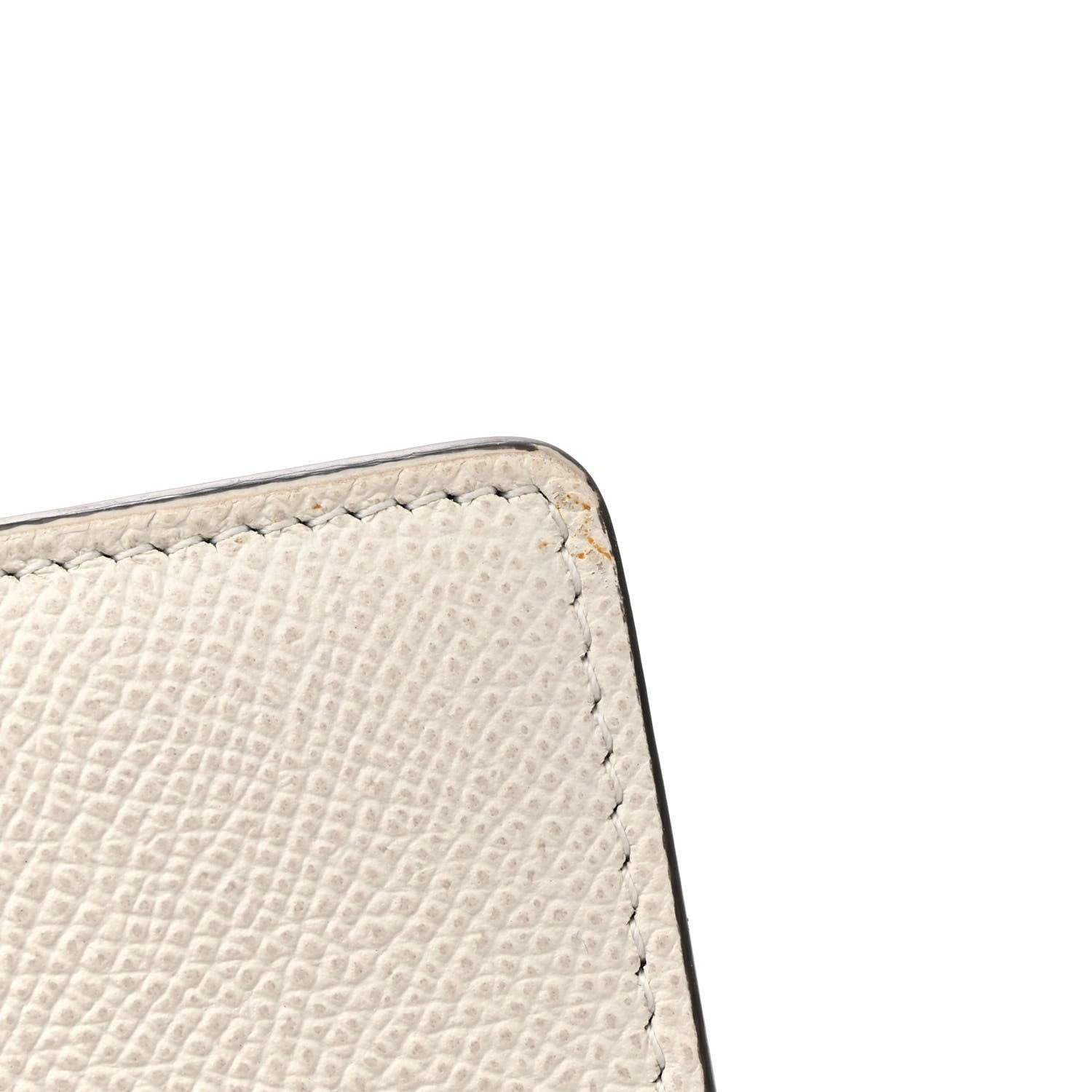 Christian Dior Grained Calfskin Saddle Chain Pouch Off White 14 of 14