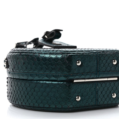 Louis Vuitton Snakeskin Petite Boite Chapeau Deep Green 7 of 8