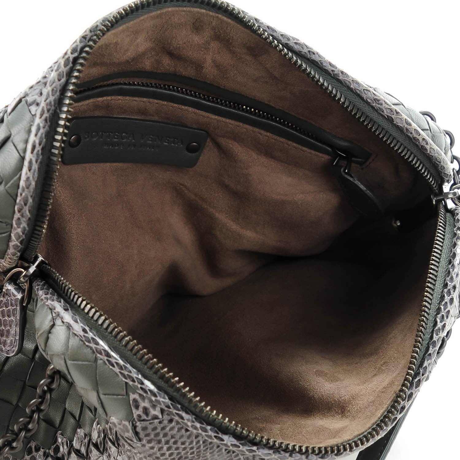 Bottega Veneta Nappa Intrecciato Ayers Crossbody Messenger New Light Grey 5 of 8