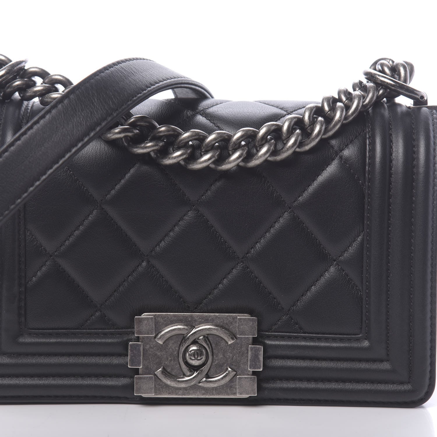 Chanel Calfskin Quilted Small Boy Flap Black 11 of 13