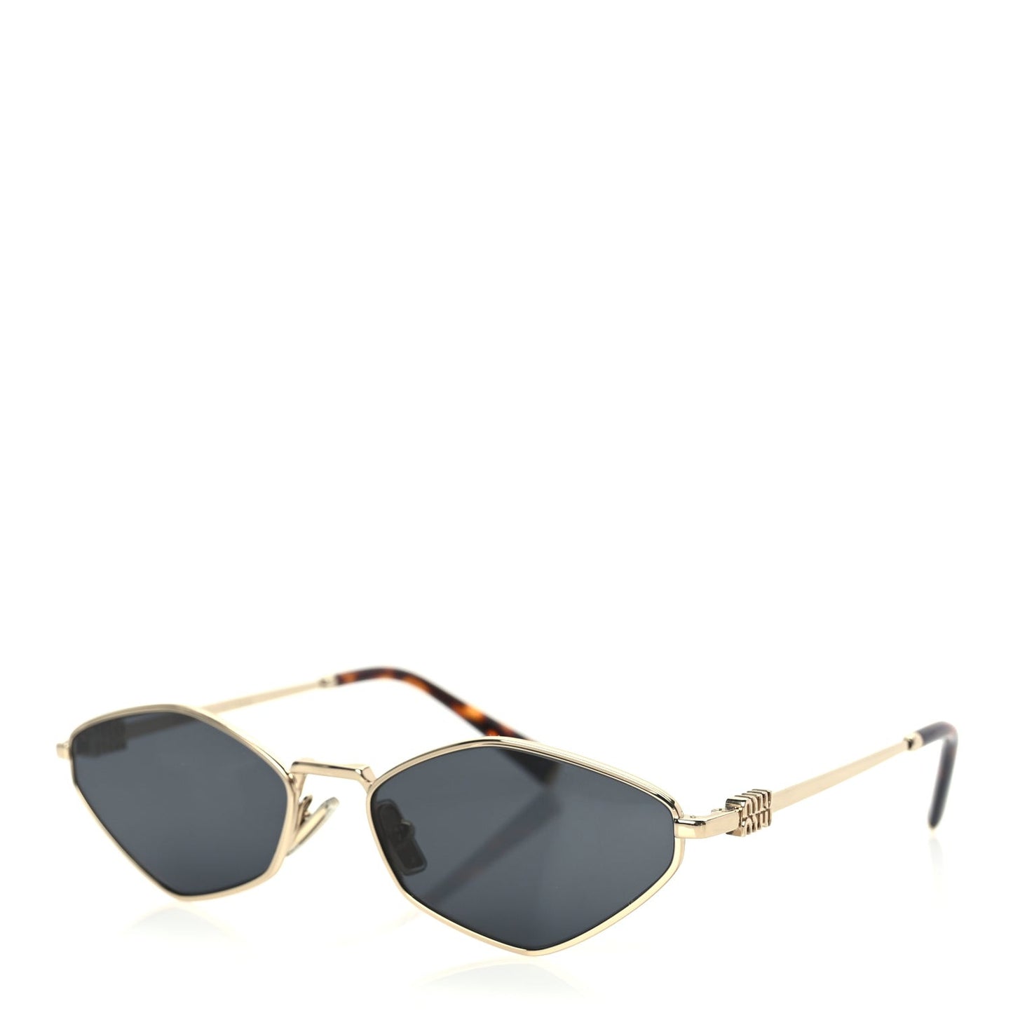 Metal Sunglasses MU 56ZS Gold Grey