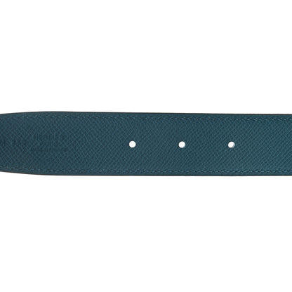 Hermes Epsom 32mm Belt Strap 75 Deep Blue Vert Bosphore 4 of 4