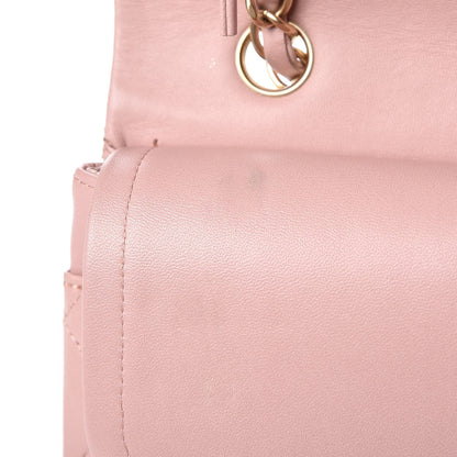 Chanel Lambskin Quilted Medium Double Flap Light Pink 14 of 14