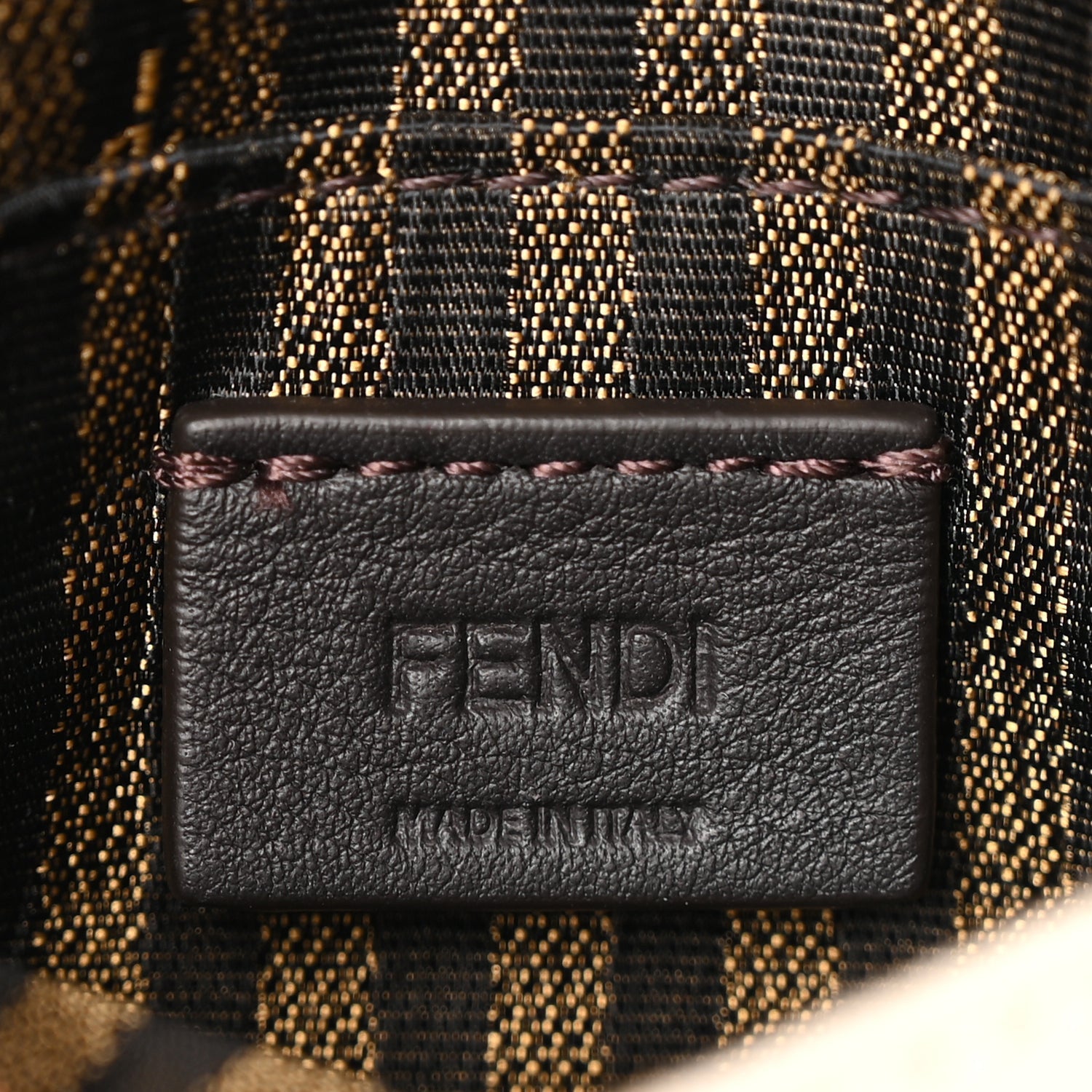 Fendi Canvas Nappa FF Multicolor Embroidered Nano Maxi Buckle Baguette Charm Grezzo Multicolor Latte 5 of 10