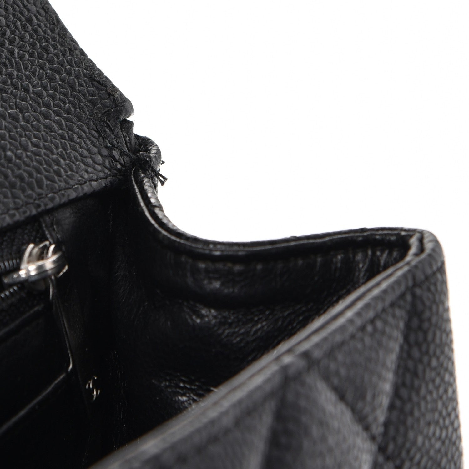 Chanel Caviar Quilted Jumbo Single Flap Black 8 of 11