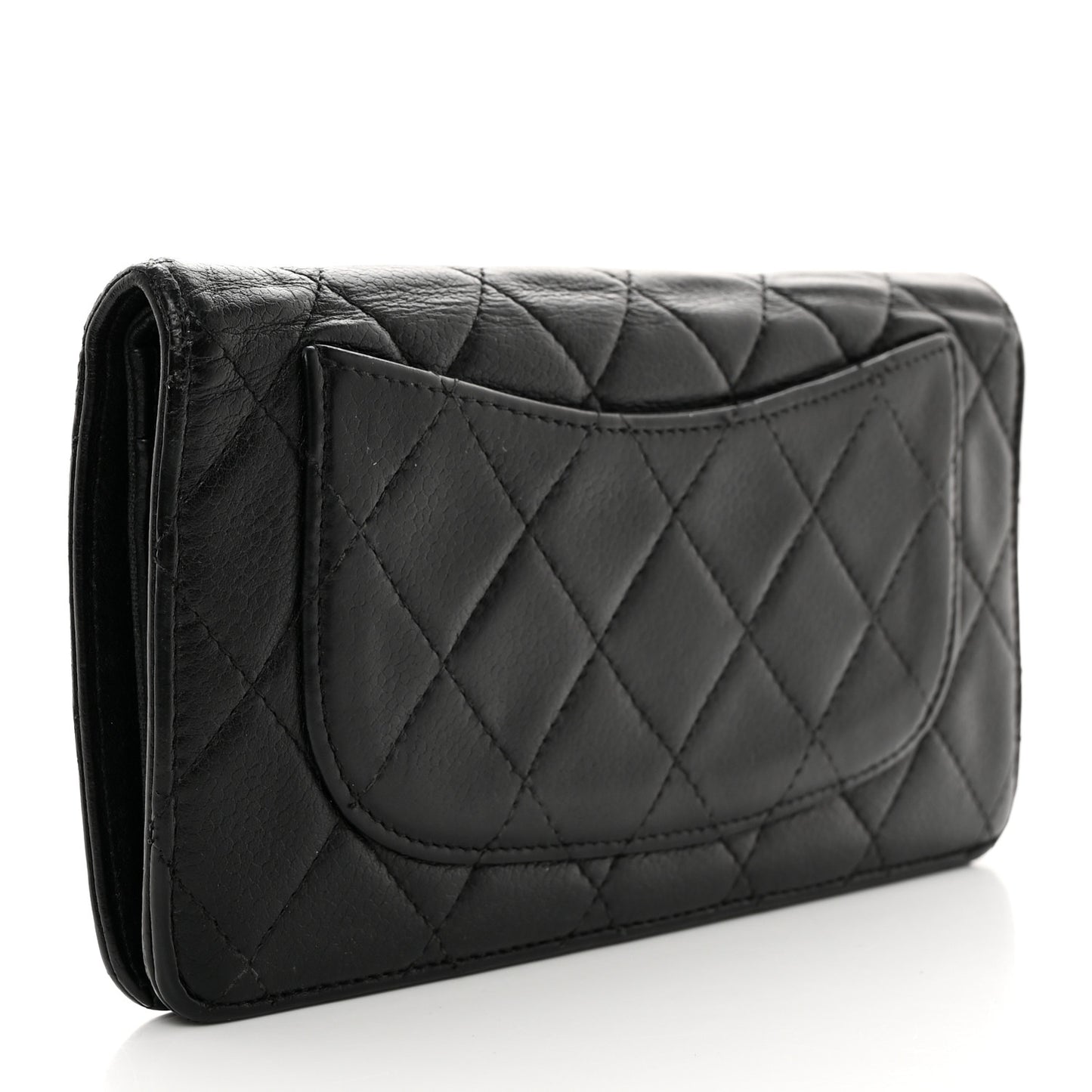 Caviar Quilted Yen Wallet Black