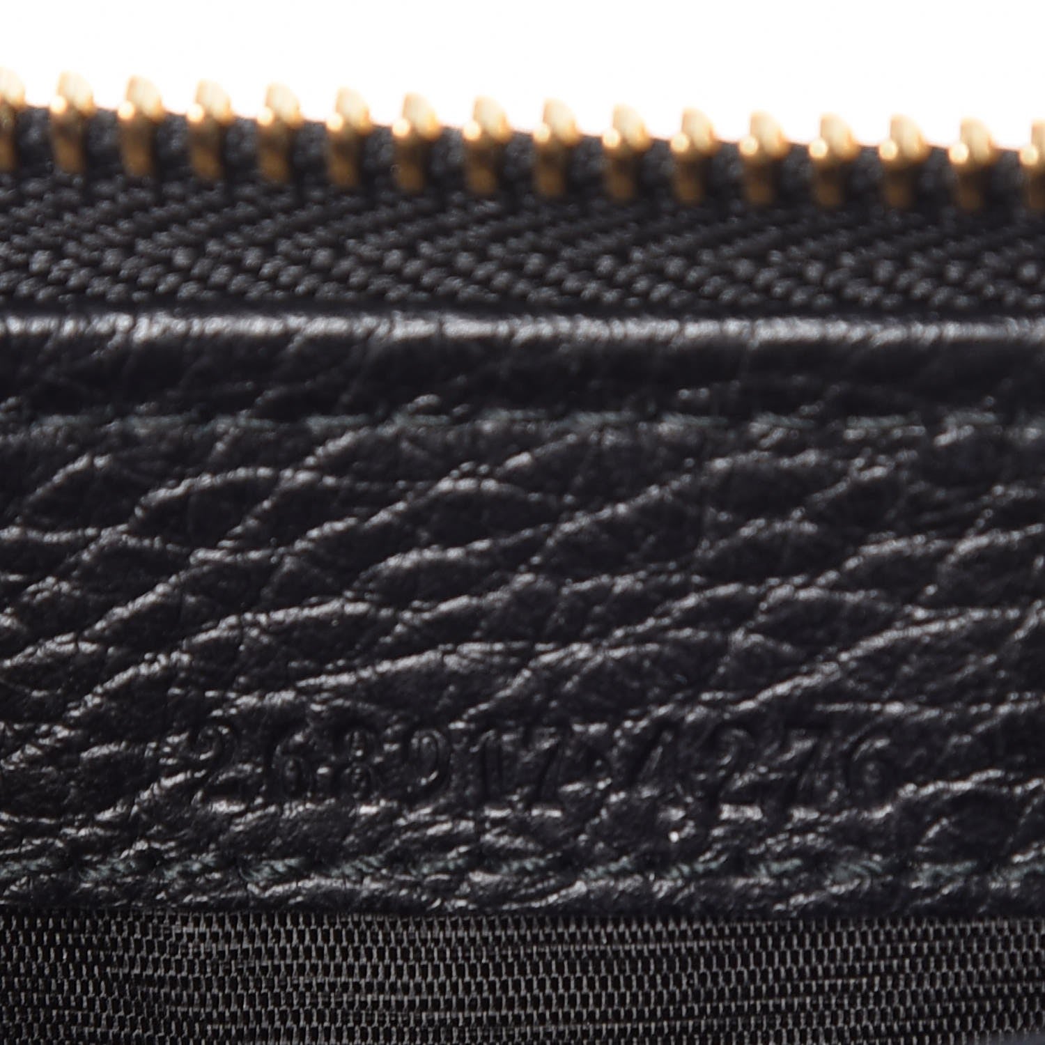 Gucci Denim Monogram Zip Around Wallet Black 6 of 11