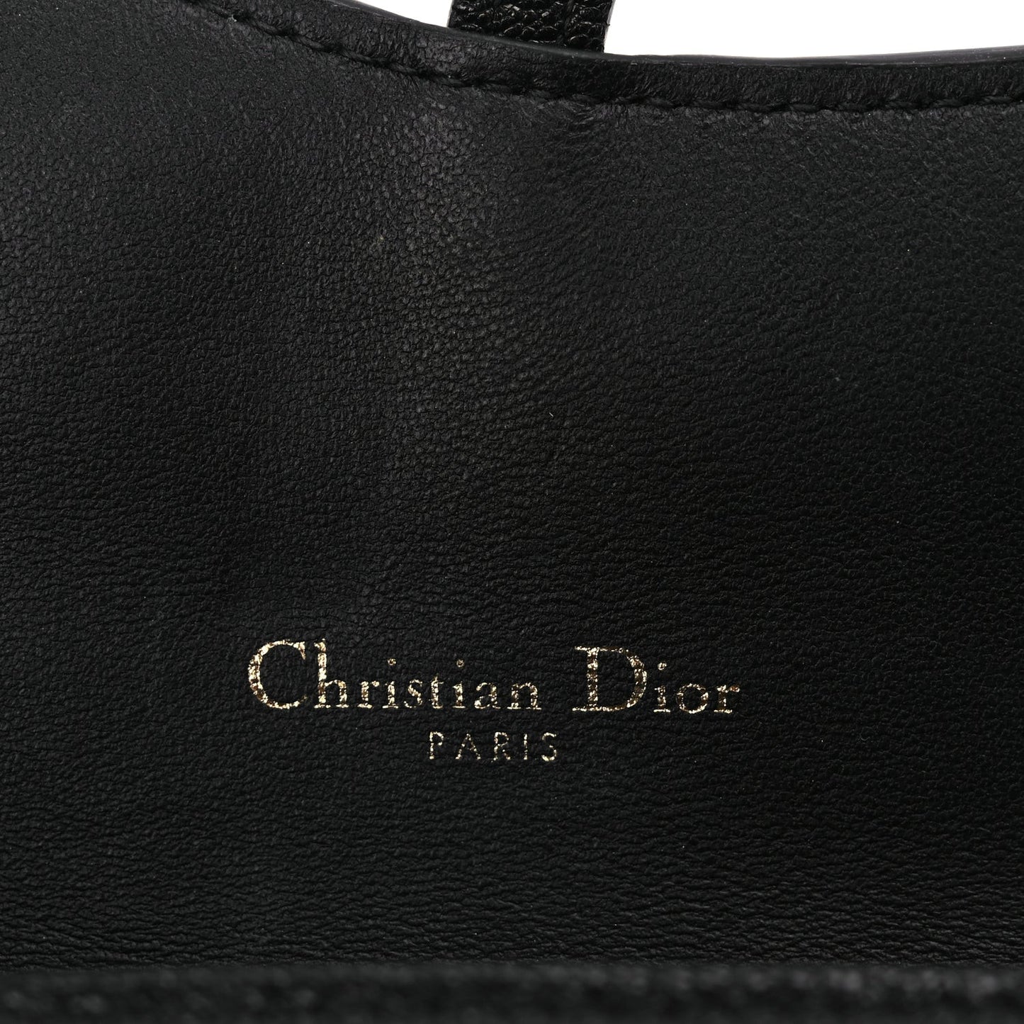 Goatskin Saddle Long Wallet With Chain Black