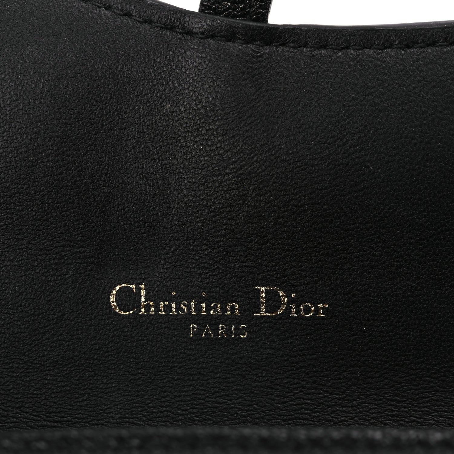 Christian Dior Goatskin Saddle Long Wallet With Chain Black 6 of 10