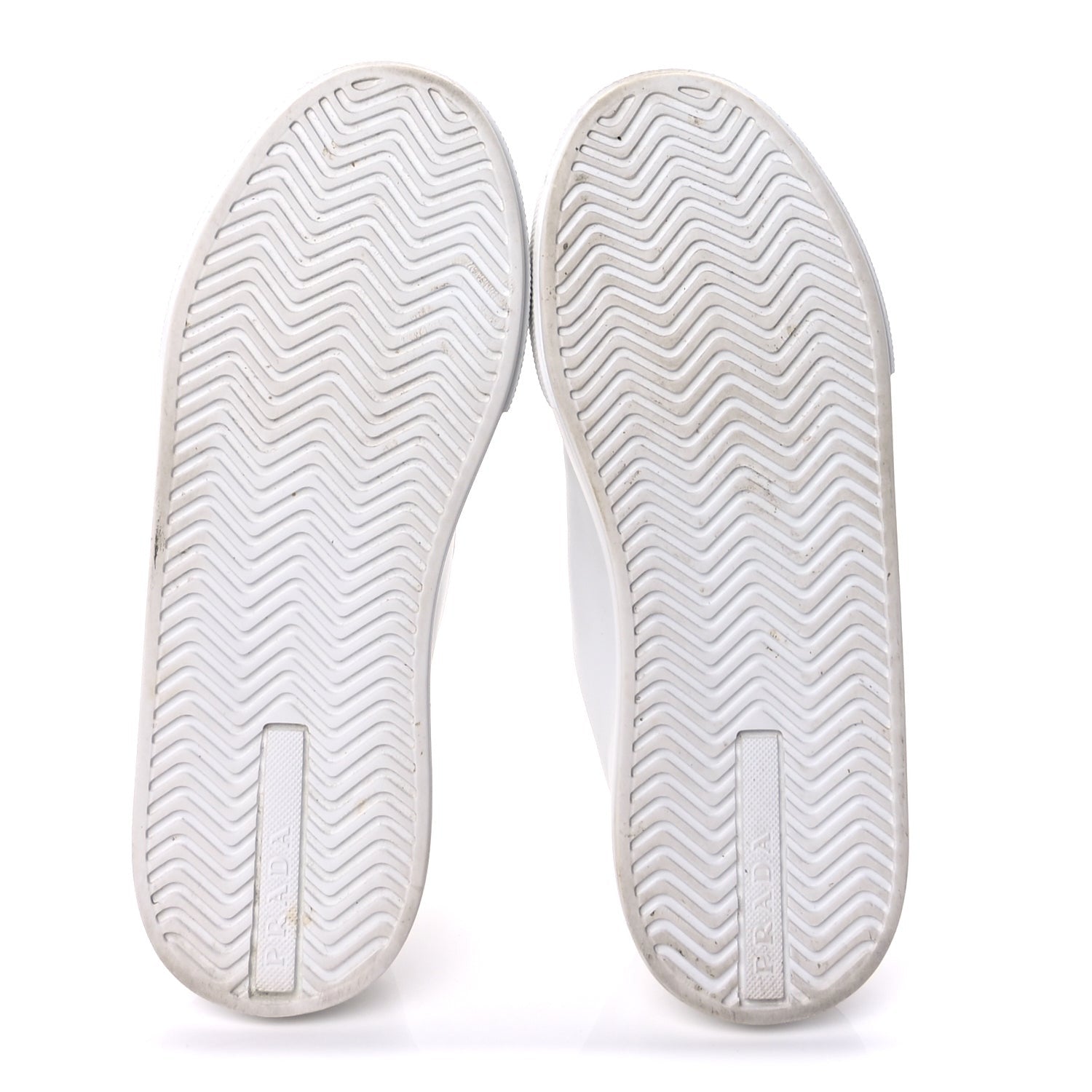Prada Vitello Soft Logo Low Top Sneakers 38 White 6 of 10